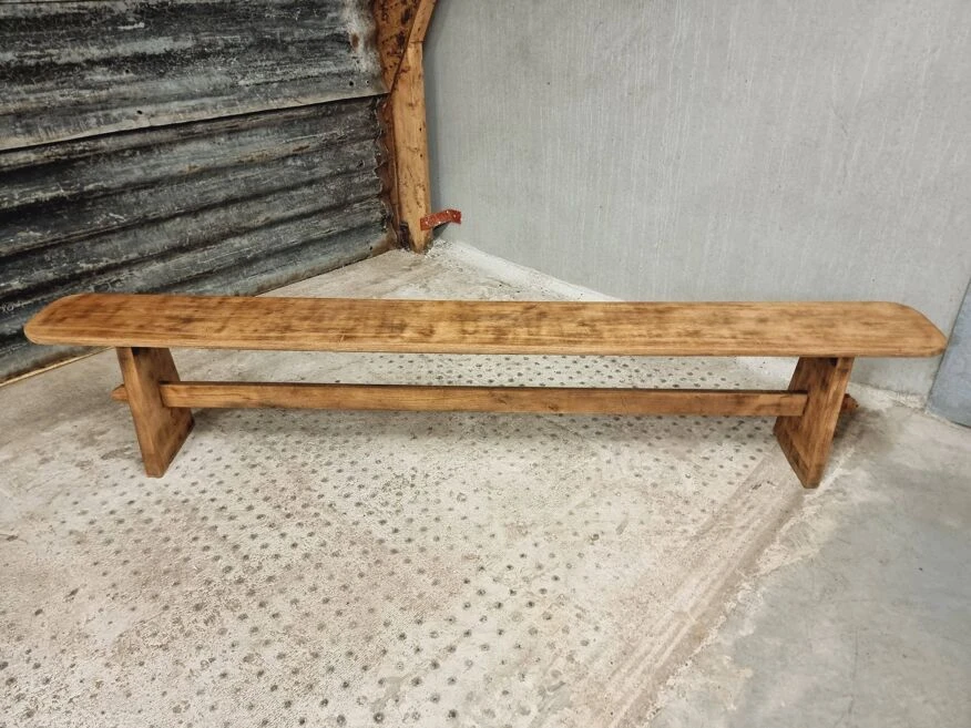 Old Oak Bench Table Bench Side Table 230 Cm 7 Old Oak Bench Table Bench Side Table 230 Cm - Image 5