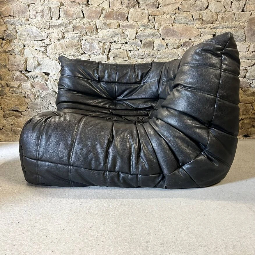 Togo Leather Corner Armchair By Michel Ducaroy For Ligne Roset 12 Togo Leather Corner Armchair By Michel Ducaroy For Ligne Roset - Image 10