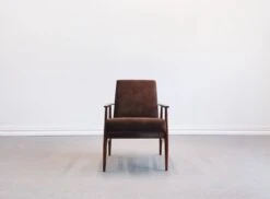 1960 Henryk Lis Mid Century Armchair In Chocolate Velvet 25 1960 Henryk Lis Mid Century Armchair In Chocolate Velvet -Chairly Shop 9a50e541 516b 469f 8592 b41452b3d6ad