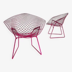 Pair Of Diamond Armchairs, Design Harry Bertoia For Knoll 1960 -Chairly Shop 9c8a1493 1db3 4e8a b295 d0ef512838ef