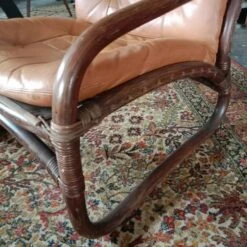 Vintage Armchair In Bamboo, Rattan And Leather, Italy 1960s -Chairly Shop 9f34ca1e f43a 4f34 86b1 8d84b6b91663