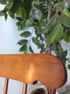 Vintage Turned Wooden Rocking Chair