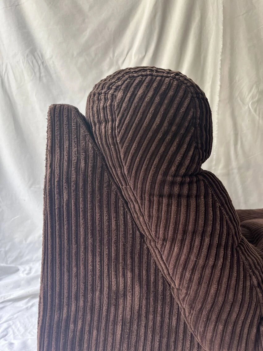 Corduroy Fireside Chair, 1970s 9 Corduroy Fireside Chair, 1970s - Image 7