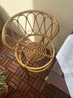 Fauteuil De Bureau En Rotin