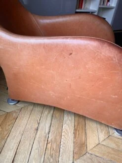 Leather Armchair And Ottoman Loge, Gerard Van Den Berg, For Montis -Chairly Shop a15c4871 9660 470d 9543 745ac95f25d2