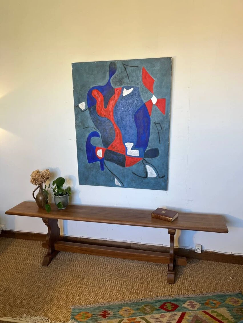 Vintage Solid Wood Farm Bench 11 Vintage Solid Wood Farm Bench - Image 9