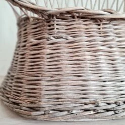 Antique Armchair In Gray Woven Wicker -Chairly Shop a3976910 afb8 4a4a 8d68 fa33a76f7c56