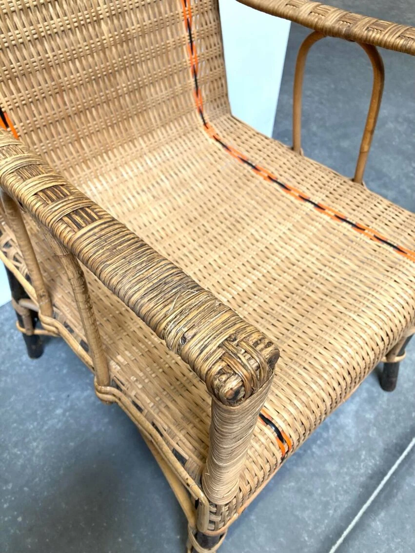 Scoubidou Wicker Armchair 10 Scoubidou Wicker Armchair - Image 8