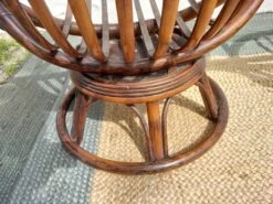 Pair Of Round Armchairs, Shell, Rattan, Wicker, Bamboo Wood -Chairly Shop a5fe5f53 83ba 429f a194 a3434dbcf206