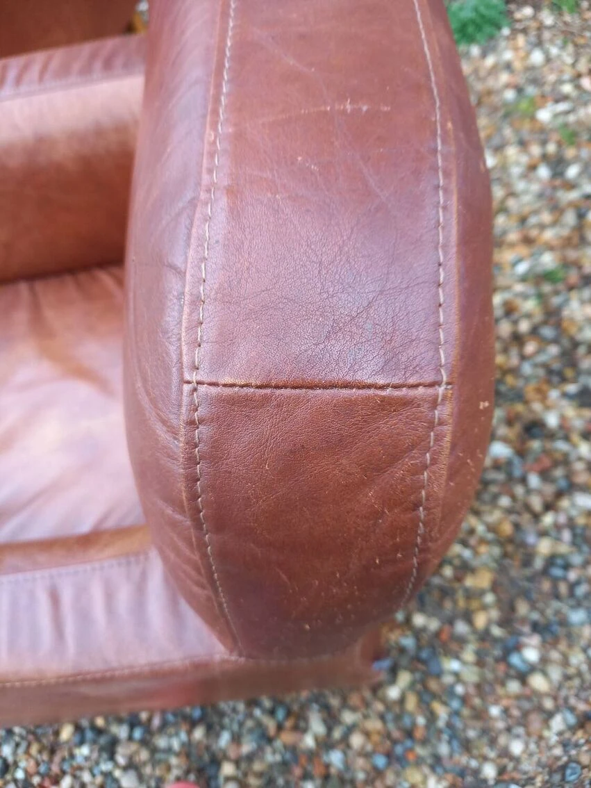 Pair Of Leather Club Chairs 13 Pair Of Leather Club Chairs - Image 11