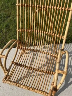 Large Rattan Armchair From The 60s -Chairly Shop a7c8b3e5 d43e 4e42 9a4c d1e1cc91786d
