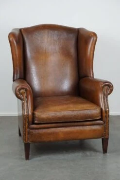 Especially Comfortable Wingback Chair Made Of Sheepskin Leather, Stunning Colors -Chairly Shop a7eb9330 38f8 4407 945b 17c515e5efcb