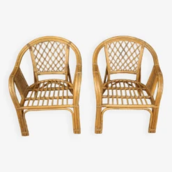 Pair Of Italian Wicker Armchairs From The 60s -Chairly Shop a8ef95a5 adb2 4896 af11 534c76a3b92a