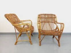Pair Of Italian Armchairs By Vittorio Bonacina In Vintage Rattan From The 60s -Chairly Shop a904d7b5 278b 40ce 83ae 6604fed6f44b