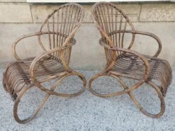 Pair Of Vintage Rattan Egg Armchairs From The 60s -Chairly Shop a973a6c0 b9dc 4093 89bc 68d5149face0