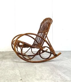 Vintage Bamboo Rocking Chairs, 1960s, Set Of 4 -Chairly Shop aa9a369c a101 4143 8a8e 638e8512c8fd