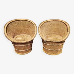 Pair Of Vintage Wicker Armchairs -Chairly Shop ab1cea93 5cc6 4a0e b803 44842554cb8c