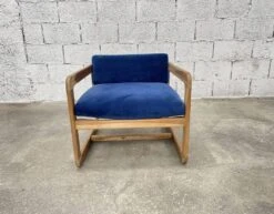Vintage Teak And Velvet Fabric Fireside Chair -Chairly Shop ac3629e8 fde2 436d ae95 8b75a2a2fa78