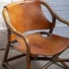 2x Horsnæs "Manilla" Lounge Chairs In Stained Bamboo And Saddle Leather, 1960s Denmark -Chairly Shop acca201b e4ac 4d49 a637 62131f8f840f