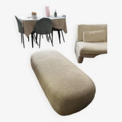 White Curly Bench / Pouf Made.com -Chairly Shop acdf8949 e1c3 42b4 8b69 828ee40a8f49