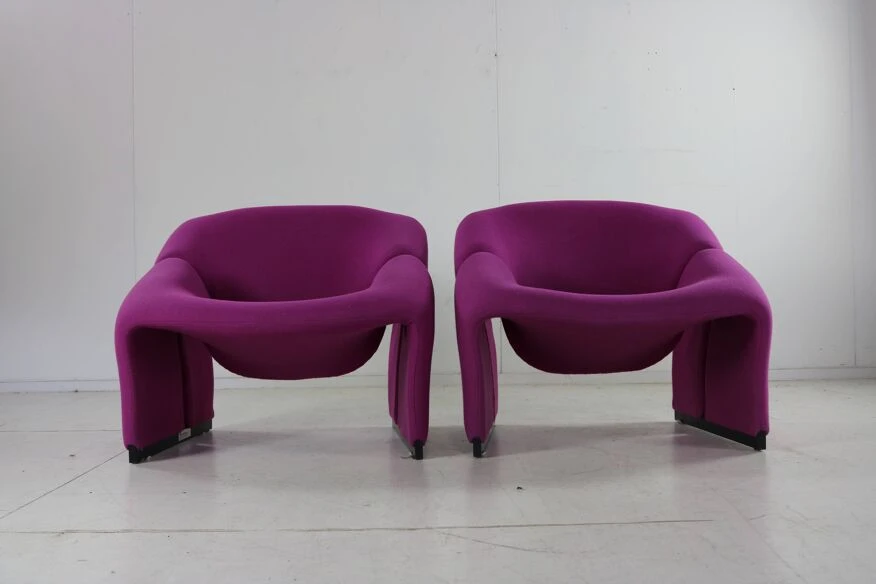 Set Of Two Original M / Groovy Chairs By Pierre Paulin For Artifort 8 Set Of Two Original M / Groovy Chairs By Pierre Paulin For Artifort - Image 6