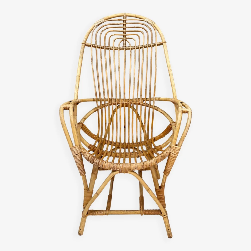 Rattan Armchair From The 60s 4 Rattan Armchair From The 60s - Image 2