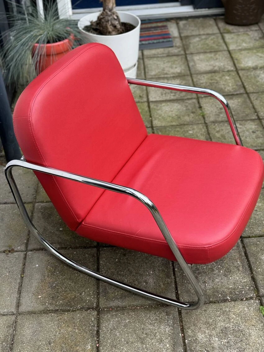 Tubular Frame Vintage Rocking Chair 5 Tubular Frame Vintage Rocking Chair - Image 3