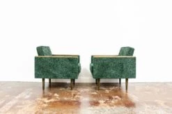 Customizable Pair Of Armchairs In Green, Poland 1970s. -Chairly Shop b3035d93 3a92 4235 b5bf 5e91a081b454