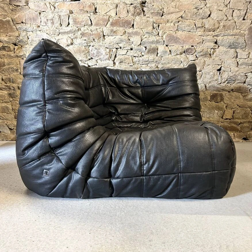 Togo Leather Corner Armchair By Michel Ducaroy For Ligne Roset 7 Togo Leather Corner Armchair By Michel Ducaroy For Ligne Roset - Image 5