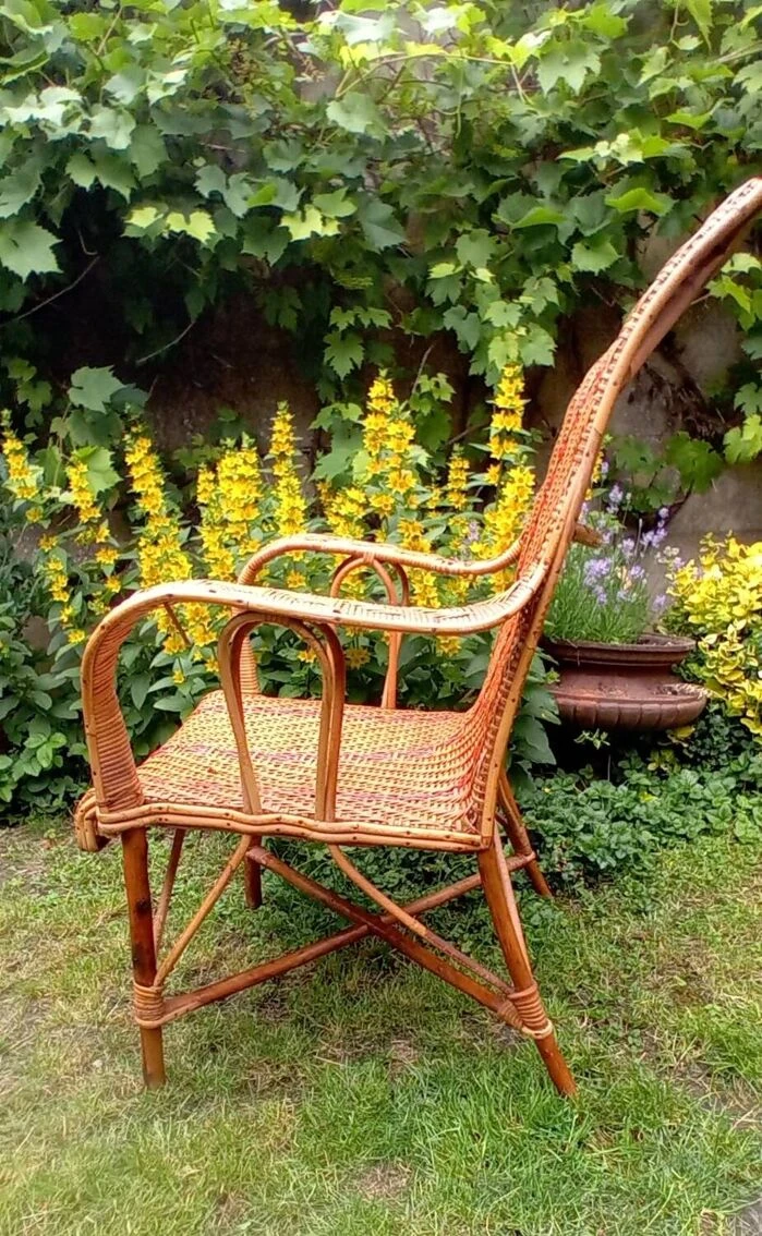 Vintage Rattan And Bamboo Armchair 9 Vintage Rattan And Bamboo Armchair - Image 7