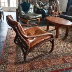 Vintage Armchair In Bamboo, Rattan And Leather, Italy 1960s -Chairly Shop b3e45d19 1ae3 4bef a4cf 5da649de2440