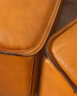 Pair Of Vintage 70's Armchairs In Beige Leather Design Ferruccio Brunati -Chairly Shop b4d85cdb 3b74 471c 9c0a 3867fcd7beb5