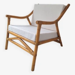 Bamboo And Terry Fabric Armchair -Chairly Shop b5fc77ad 12e1 48e0 90dd 319bf85821e2