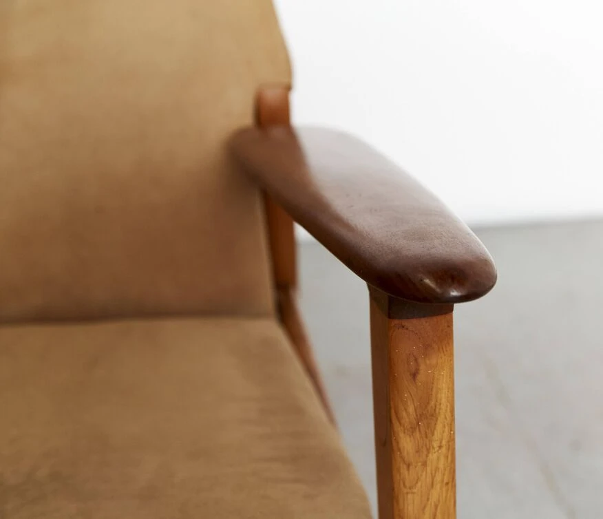 Pair Hans Olsen Easy Chairs For Verner Birkholm 17 Pair Hans Olsen Easy Chairs For Verner Birkholm - Image 15