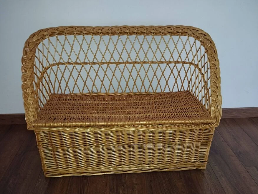 Vintage Wicker Chest Bench For Children 4 Vintage Wicker Chest Bench For Children - Image 2
