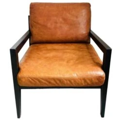 Vintage Danish Design Armchair Nubuck Leather Brown Wood -Chairly Shop b92e3f1f 4063 402c ac84 e5ac3aa81173