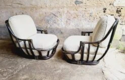 Rattan Fireside Chairs 1970s (*2) 20 Rattan Fireside Chairs 1970s (*2) -Chairly Shop b92ff81d 9fb7 4724 ba87 cff33d250385