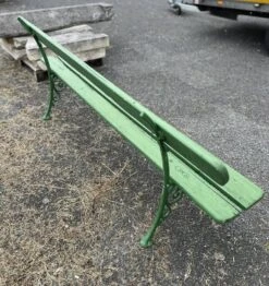 Park Or Garden Bench In Cast Iron And Painted Wood, Napoleon Iii Period -Chairly Shop ba1153cb 8bc8 4524 a429 5ceb61cf7bb1