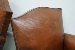 Pair Of French Cognac Moustache Back Leather Club Chairs, 1940s -Chairly Shop ba215d38 fe88 4953 9079 96370fd17485
