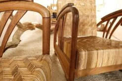 Art Deco Living Room Set In Rattan And Teak 1940s-50s. -Chairly Shop ba431e25 918f 46e1 b667 67fa2ab685e0