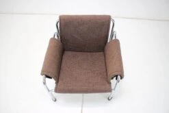 Mid-Century Chrome Armchair By Viliam Chlebo For Kodreta Myjava, 1980's