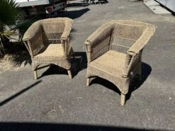 Pair Of Wicker Armchairs -Chairly Shop bade2964 a8ae 4cde a0c2 3126f627833b
