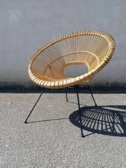 Sunburst Rattan Armchair