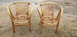 Pair Of Bamboo Armchairs
