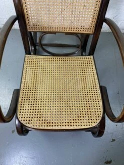 Rocking Chair Chair In Wood And Cannage From The 70s -Chairly Shop be9f001a 2be9 4368 ac66 aa90391a7c73