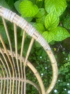 Rattan Armchair - Black Steel Base - Vintage -Chairly Shop c1d00406 8ef4 4694 96a1 74b1401d6e72