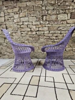 Pair Of Wicker Rattan Armchairs 1960 -Chairly Shop c24c2b2a 06e0 4abf 8752 a46290f0441c