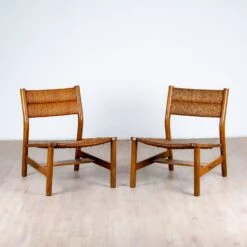 Pair Of “Week-end” Armchairs By Pierre Gauthier-Delaye, 1957