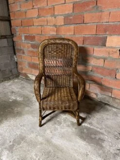 Large Rattan Armchair