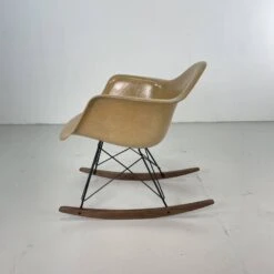 Eames Herman Miller 1950s RAR Rocking Chair In Light Tan -Chairly Shop caf043bc 4c49 4a3e b689 4be5c721fd92